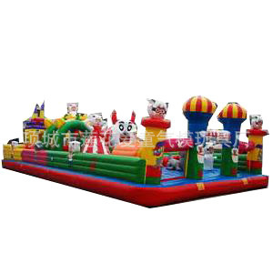 項(xiàng)城蓮花愛(ài)童氣模 專業(yè)供應(yīng)高品質(zhì)狼堡10*8充氣城堡及淘氣堡
